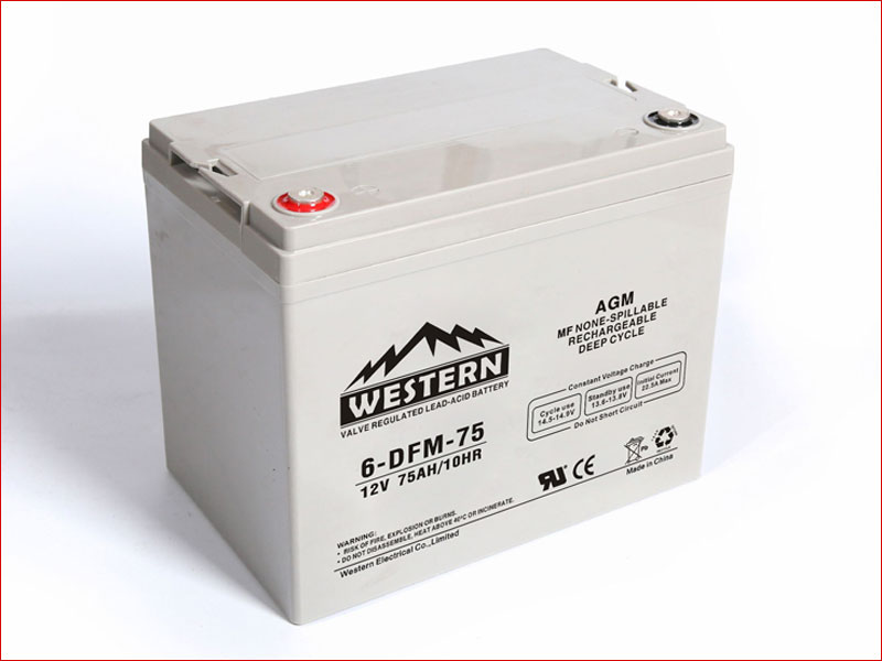 12V AGM Deep Cycle Solar Battery 75Ah