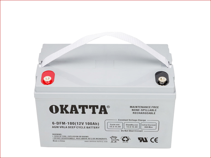 12V AGM Deep Cycle Solar Battery 100Ah