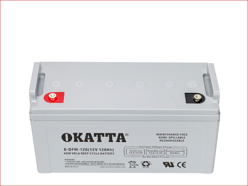 12V AGM Deep Cycle Solar Battery 120Ah