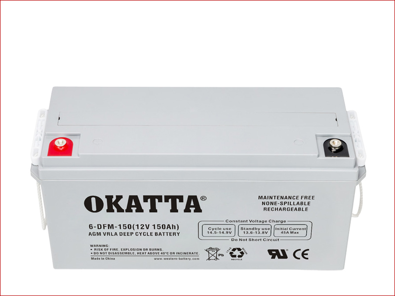 12V AGM Deep Cycle Solar Battery 150Ah