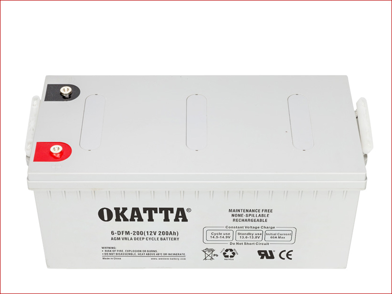 12V AGM Deep Cycle Solar Battery 200Ah