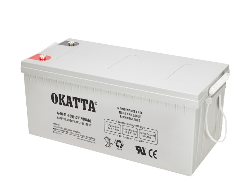 12V AGM Deep Cycle Solar Battery 200Ah